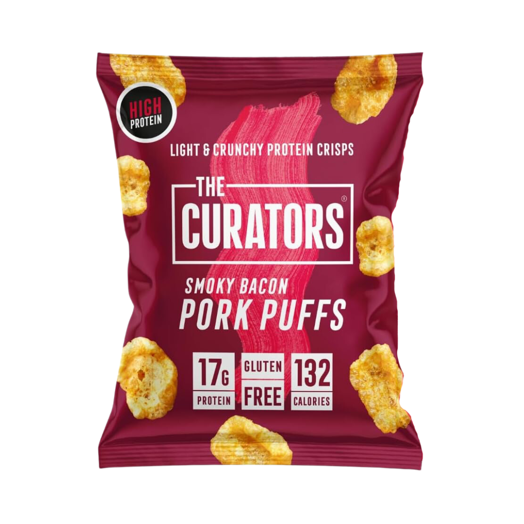 The Curators Pork Puffs 20x25g Smoky Bacon