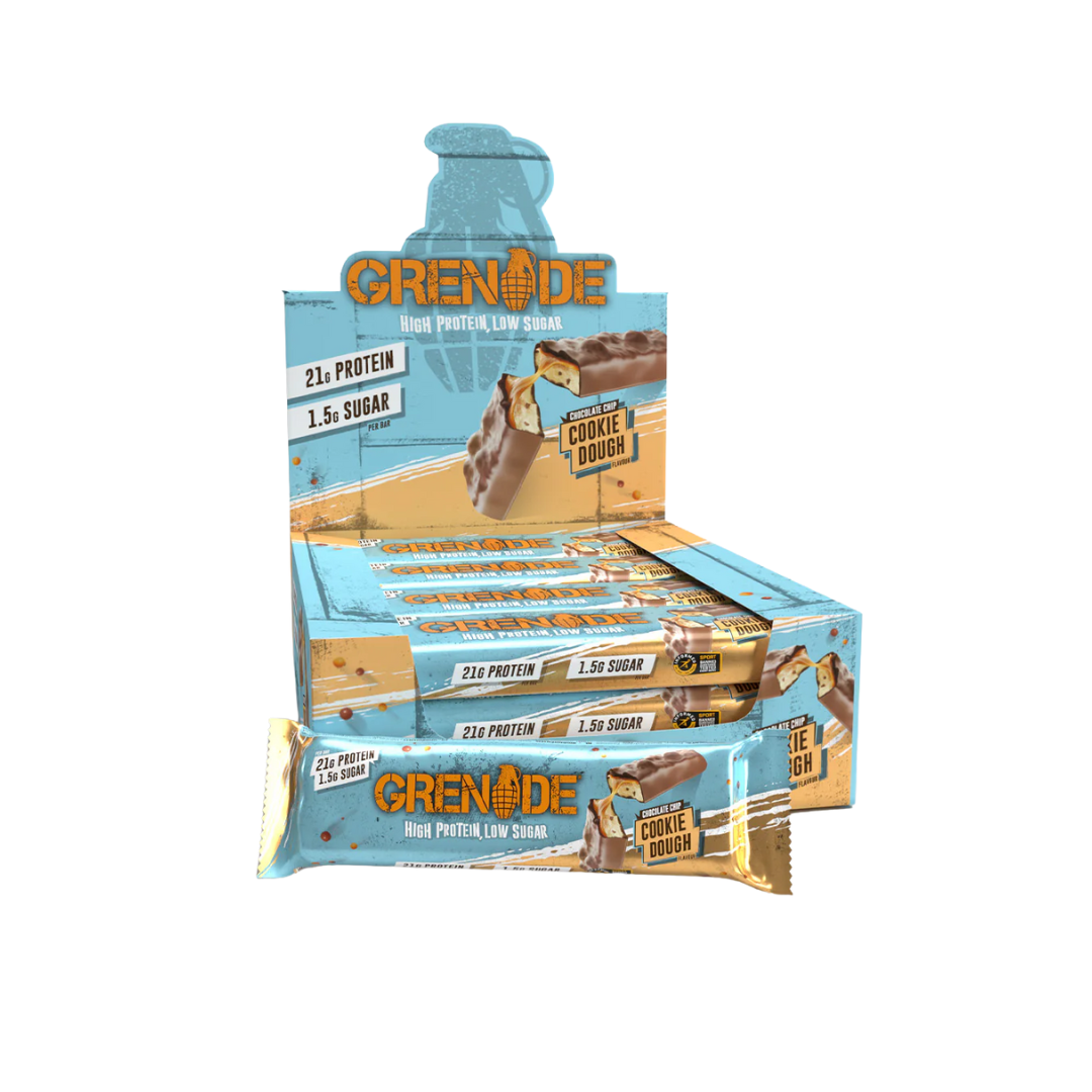 Grenade Protein Bar 12x60g Chocolate Chip Cookie Dough