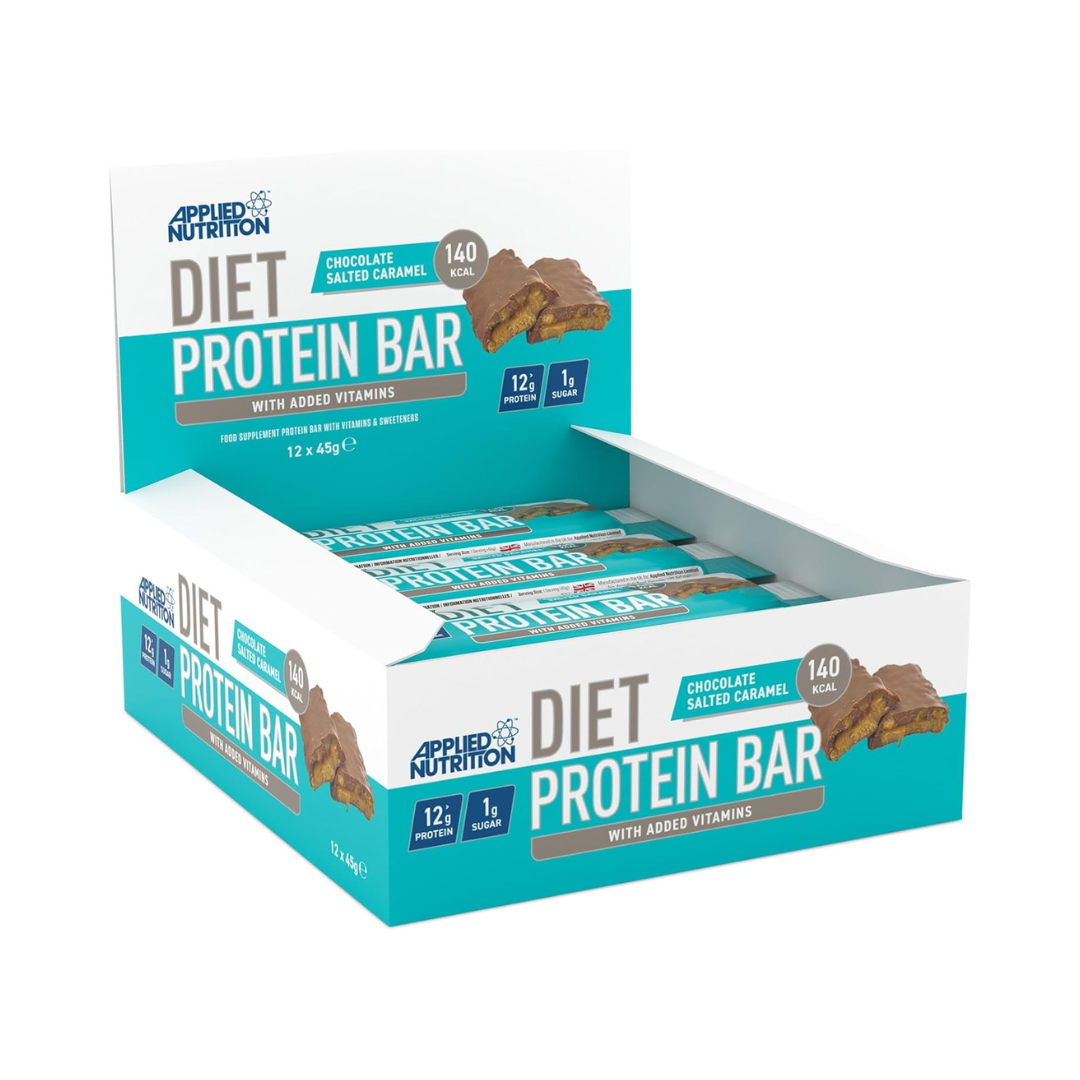 Applied Nutrition Diet Protein Bar 12x45g Chocolate Caramel Crisp
