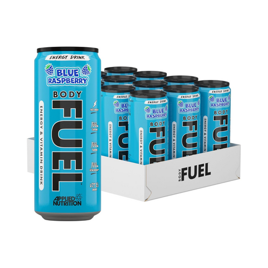 Applied Nutrition Body Fuel Energy Can 12x330ml Blue Raspberry