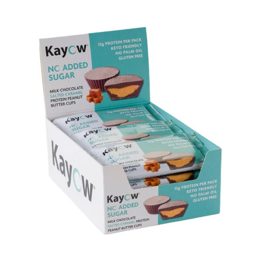 Kayow Nutrition Peanut Butter Cups 12x44g Salted Caramel