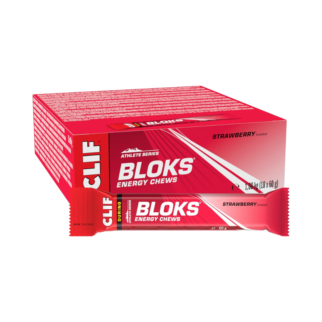 CLIF Bloks Energy Chews 18x60g Strawberry