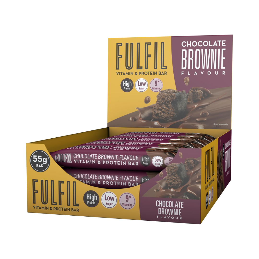 Fulfil Nutrition Vitamin Protein Bar 15x55g Chocolate Brownie