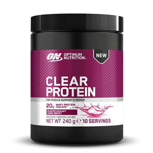 Optimum Nutrition Clear Whey Protein 240g Blackcurrant Dark Berry