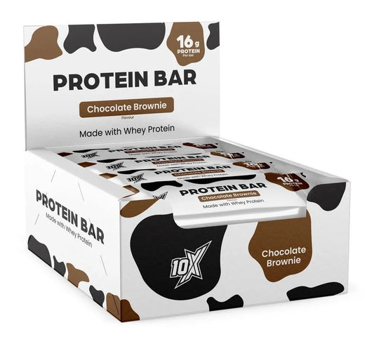 10X Athletic 10X Protein Bar 12x 55g Chocolate Brownie
