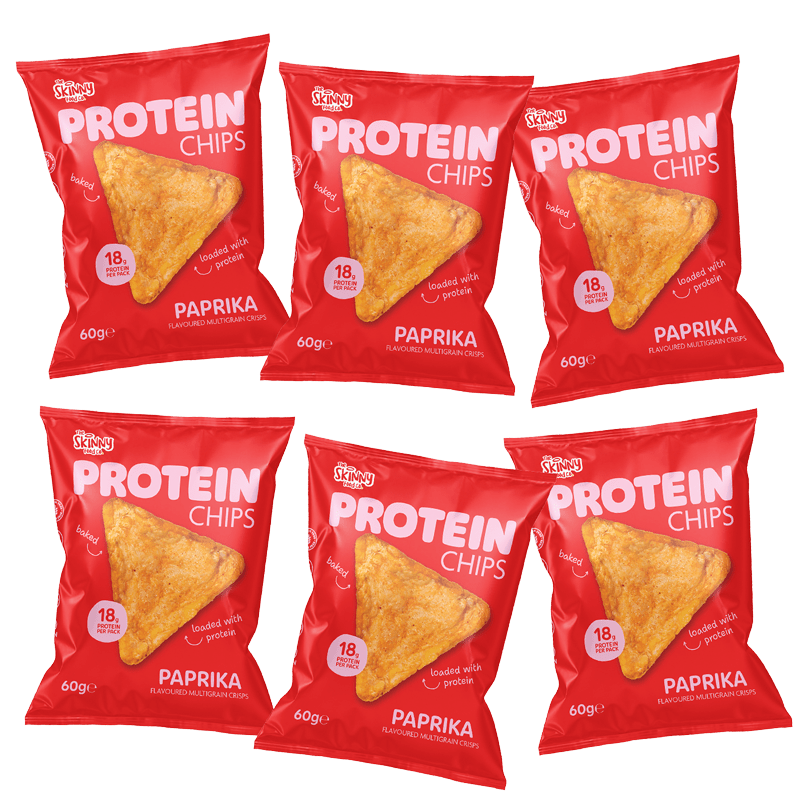 The Skinny Food Co High Protein Chips 12x60g Paprika