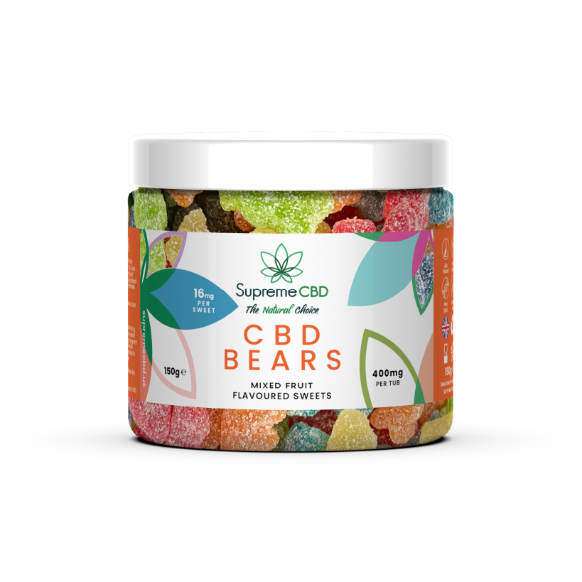 Supreme CBD CBD Gummy Tub (400mg) 150g Bears/Multi Fruit