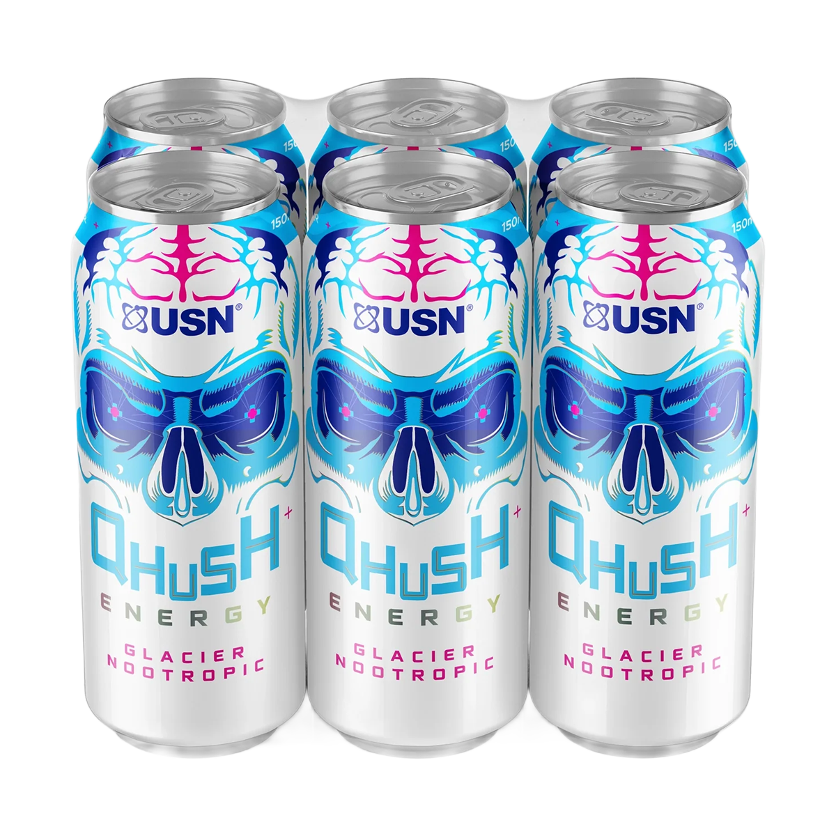USN QHUSH 24x500ml Glacier Nootropic