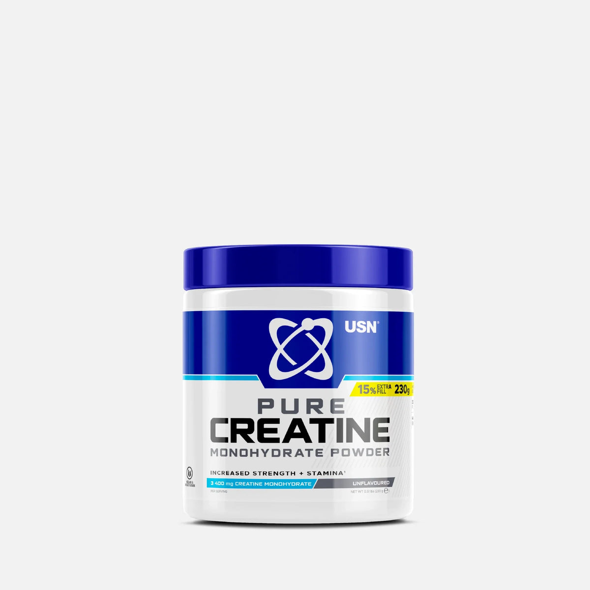 USN Creatine Micronized Monohydrate 230g Unflavoured