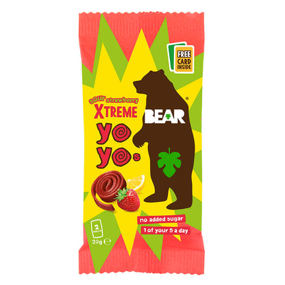 BEAR Extreme Sour Yoyo - Strawberry