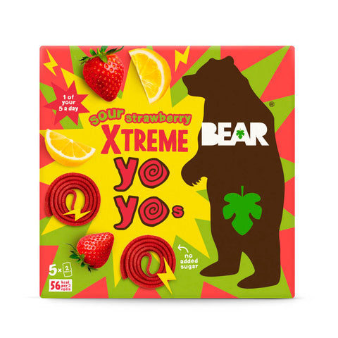 BEAR Extreme Sour Yoyo - Strawberry