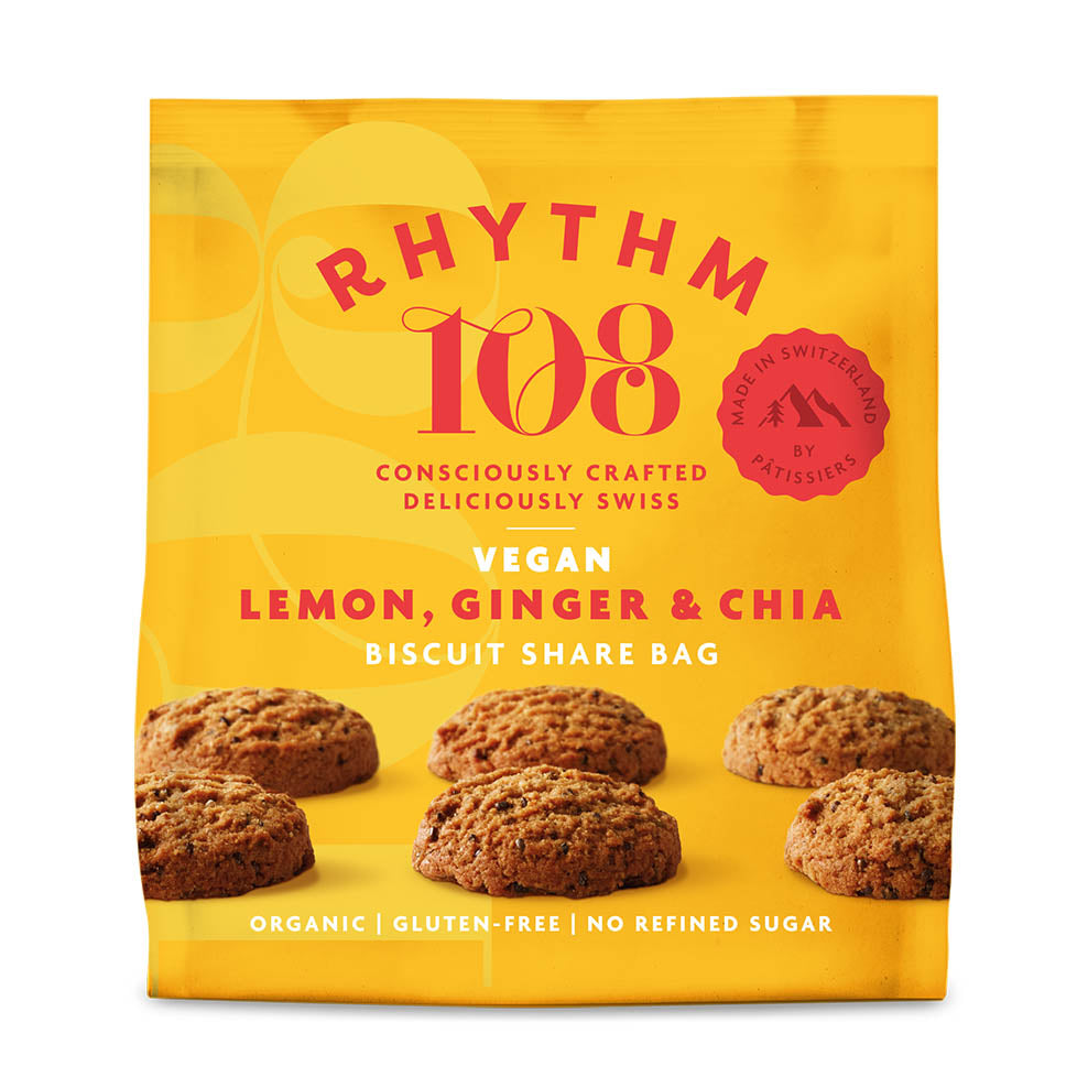 Rhythm 108 Lemon and Ginger Chia Biscuits